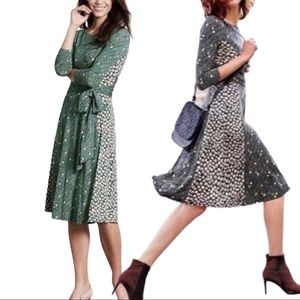 Boden tie waist midi dress